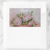 Shabby Chic Liefde  Roze Rozen Stickers (Tas)