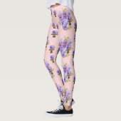Shabby Chic Light Pink Pansy Floral Leggings (Links)