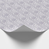 Shabby Chic Lila Damask Cadeaupapier (Hoek)