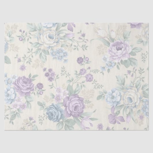 Shabby Chic Lila Serie Design 19 Tissuepapier (Voorkant)