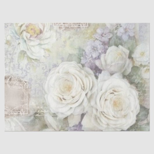 Shabby Chic Lila Serie Design 29 Tissuepapier (Voorkant)