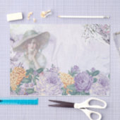 Shabby Chic Lila Serie Design 2 Tissuepapier (Craft)