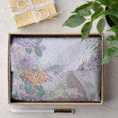 Shabby Chic Lila Serie Design 2 Tissuepapier (Geschenk)