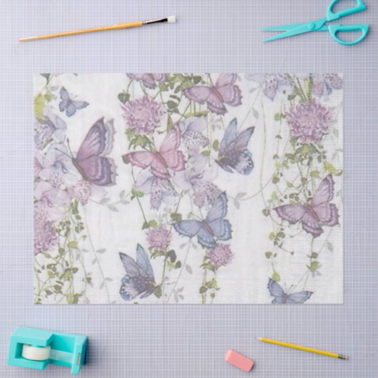 Shabby Chic Lila Series Design 14 Tissuepapier (Craft)