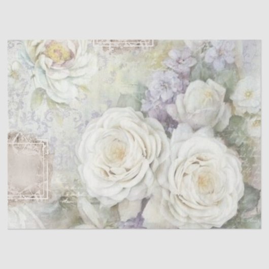Shabby Chic Lila Series Design 29 Tissuepapier (Voorkant)