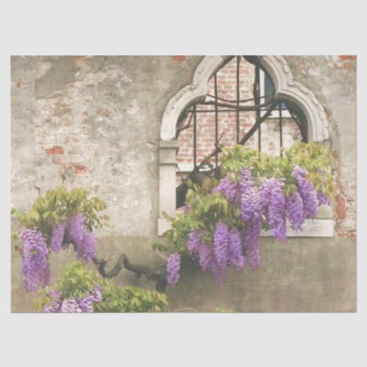 Shabby Chic Lila Series Design 6 Tissuepapier (Voorkant)