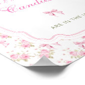 Shabby Chic Love Shack Raad hoeveel Snoepjes Poster (Hoek)