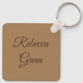 Shabby Chic Lovely Red Tulip Sleutelhanger (Achterkant)