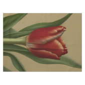 Shabby Chic Lovely Red Tulip Tafelkleed (Voorkant (Horizontaal))