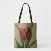 Shabby Chic Lovely Red Tulip Tote Bag (Voorkant)