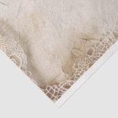 Shabby Chic Magenta Bloesems, kant & mix media Tissuepapier (Detail)