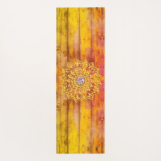 Shabby chic mandala gem yoga mat (Achterkant)