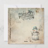  Shabby Chic Merry Christmas Kaart (Achterkant)