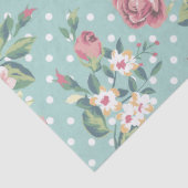shabby chic mint polka stip roze wit meisje tissuepapier (Detail)