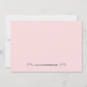 Shabby Chic Moederdag Brunch Invitation Pink Kaart (Achterkant)