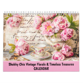 Shabby Chic Momenten – Vintage Bloemen & Tijdloze Kalender
