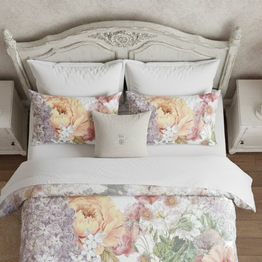 Shabby Chic Mooie Wildbloemen Kussensloop