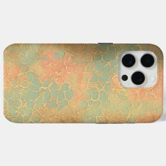 Shabby chic naadloze behang iPhone case (Achterkant (horizontaal))