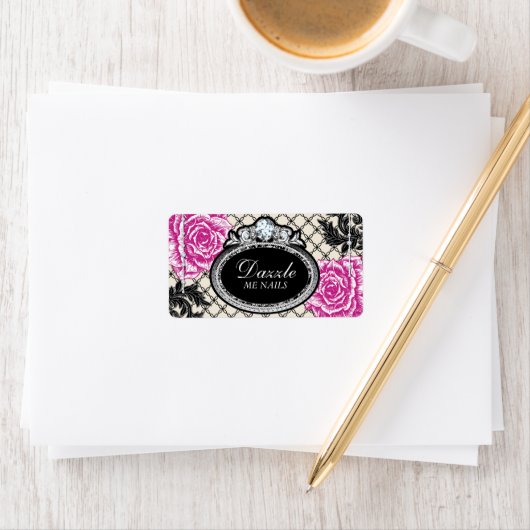 Shabby Chic Nail Salon Labels (Insitu)
