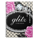  Shabby Chic Nail Salon Note Book Notitieboek (Voorkant)