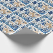 Shabby Chic Nautical Theme Wrapping Paper Cadeaupapier (Hoek)