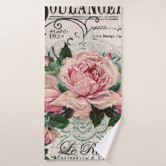 shabby chic , ontkoppeling , Victoriaans , frans c Badhanddoek (Badhanddoek)