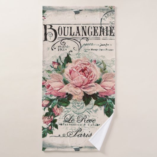 shabby chic , ontkoppeling , Victoriaans , frans c Badhanddoek (Badhanddoek)