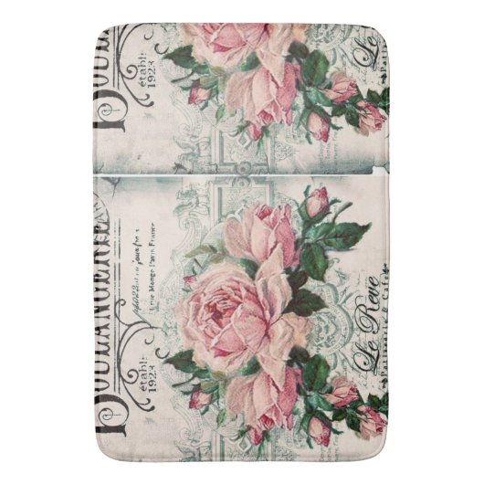 shabby chic , ontkoppeling , Victoriaans , frans c Badmat (Voorkant Verticaal)