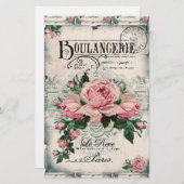 shabby chic , ontkoppeling , Victoriaans , frans c Briefpapier (Voorkant / Achterkant)