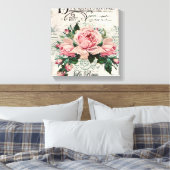 shabby chic , ontkoppeling , Victoriaans , frans c Canvas Afdruk (Insitu (Slaapkamer))