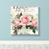 shabby chic , ontkoppeling , Victoriaans , frans c Canvas Afdruk (Insitu (Houten vloer))