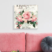 shabby chic , ontkoppeling , Victoriaans , frans c Canvas Afdruk (Insitu (Woonkamer))