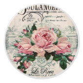 shabby chic , ontkoppeling , Victoriaans , frans c Keramische Knop (Voorkant)