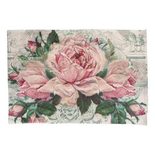 shabby chic , ontkoppeling , Victoriaans , frans c Kussensloop (Voorkant)