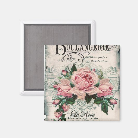 shabby chic , ontkoppeling , Victoriaans , frans c Magneet (Voorkant / Achterkant)