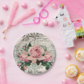 shabby chic , ontkoppeling , Victoriaans , frans c Papieren Bordje (Feest)