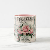 shabby chic , ontkoppeling , Victoriaans , frans c Tweekleurige Koffiemok (Center)