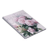 Shabby chic, ontkoppeling, Victoriaans, frans chic Notitieboek (Rechterzijde)