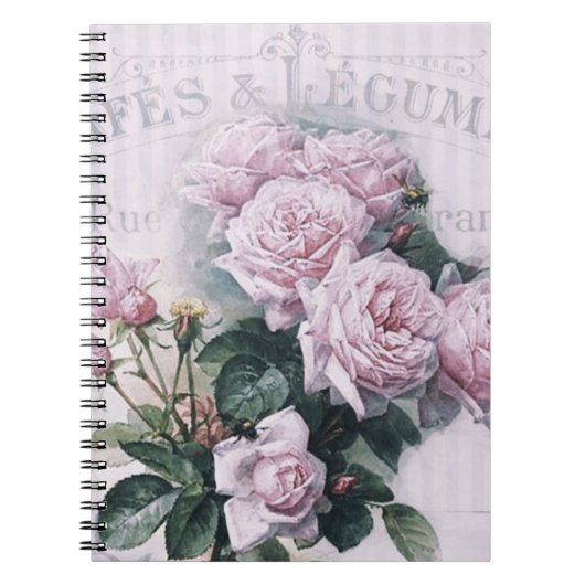 Shabby chic, ontkoppeling, Victoriaans, frans chic Notitieboek (Voorkant)