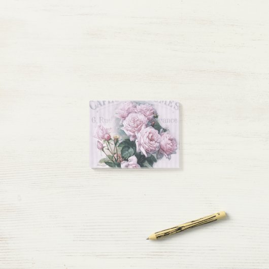Shabby chic, ontkoppeling, Victoriaans, frans chic Post-it® Notes (Op bureau)
