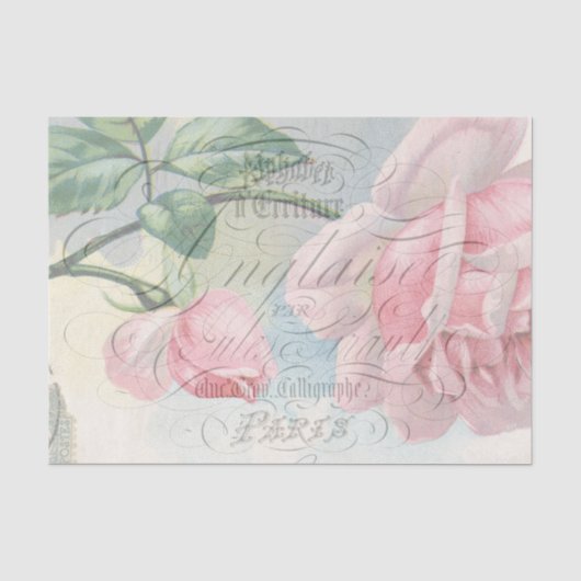 Shabby-Chic Oud Parijs Tissuepapier (Voorkant)