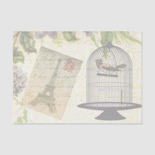 Shabby-Chic Oud Paris Tissuepapier