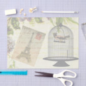 Shabby-Chic Oud Paris Tissuepapier (Craft)