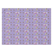 Shabby Chic Paars Pansy Floral Ditsy Tablecloth Tafelkleed (Voorkant (Horizontaal))