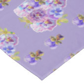 Shabby Chic Paars Pansy Floral Ditsy Tablecloth Tafelkleed (Gekanteld)