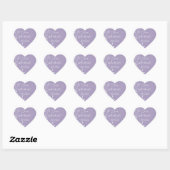 Shabby Chic Paarse Baking Stickers (Vel)