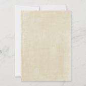 Shabby Chic Paarse Bloemenkant bruiloft uitnodigin Kaart (Achterkant)