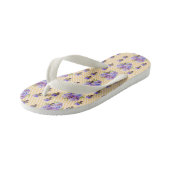 Shabby Chic Pansy floral Flowers Beach Thames Kinder Teenslippers (Schuin)