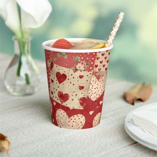 shabby chic papieren bekers (Insitu)