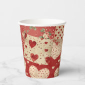 shabby chic papieren bekers (Voorkant)